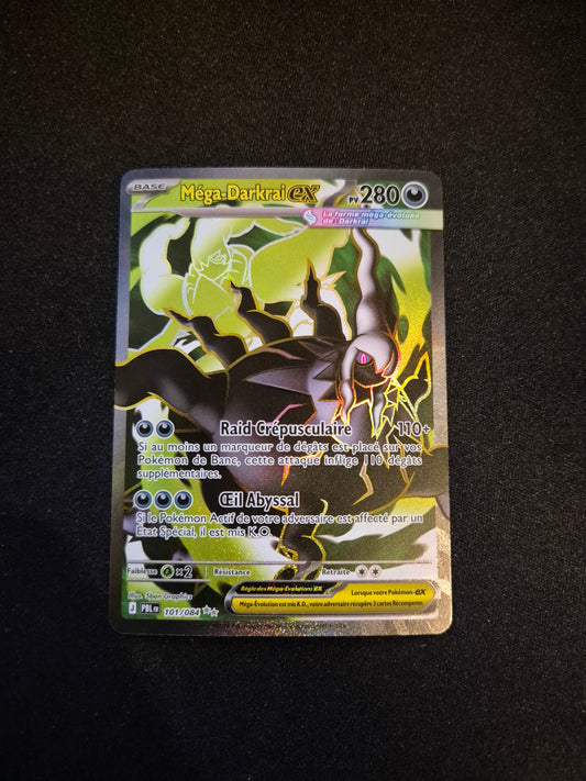 Carte Pokémon Méga-Darkrai EX Full Art 101/084 ME05 Nuit Noire