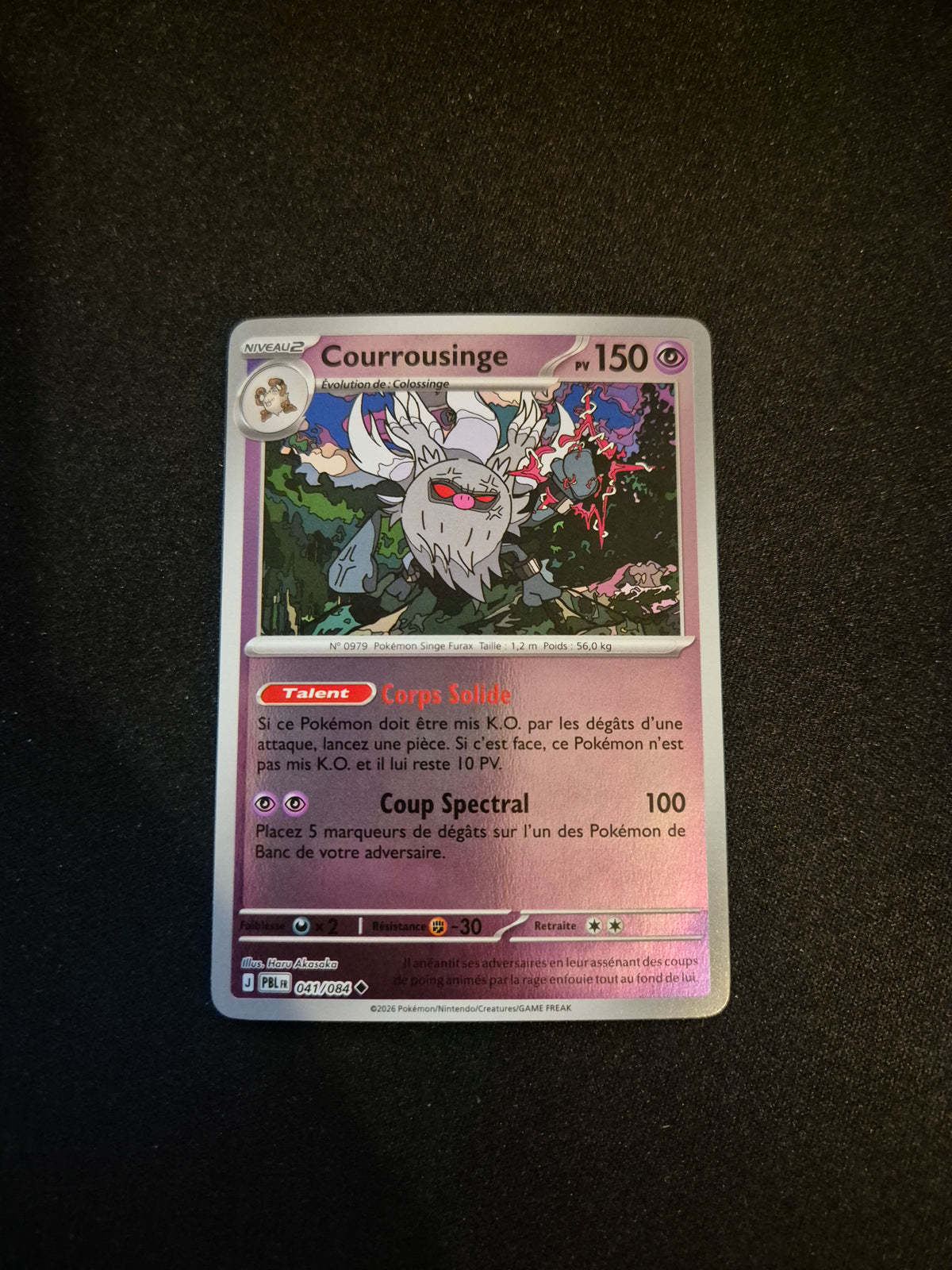 Carte Pokémon Courrousinge Reverse 041/084 ME05 Nuit Noire