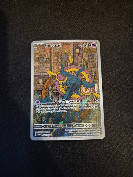 Carte Pokémon Sinistrail Art Rare AR 091/084 ME05 Nuit Noire