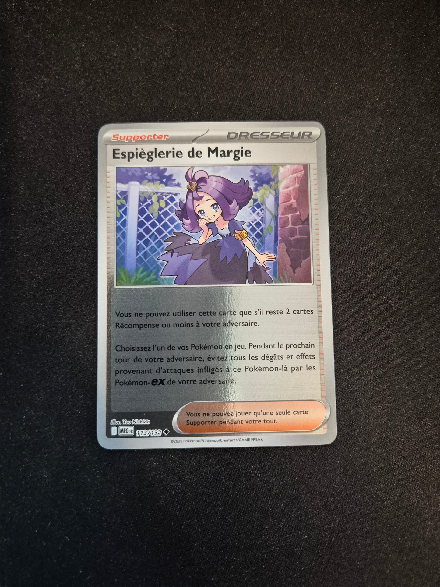 Carte Pokémon Espièglerie de Margie Reverse 113/132 ME01 Méga-Évolution