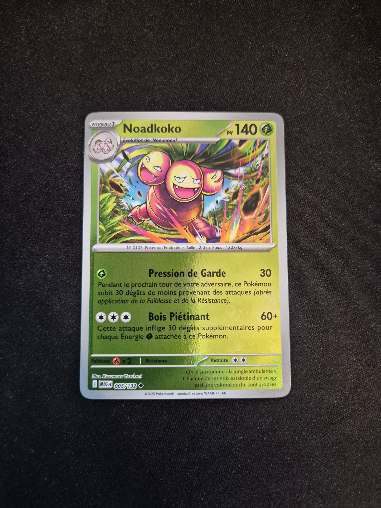 Carte Pokémon Noadkoko Reverse 005/132 ME01 Méga-Évolution