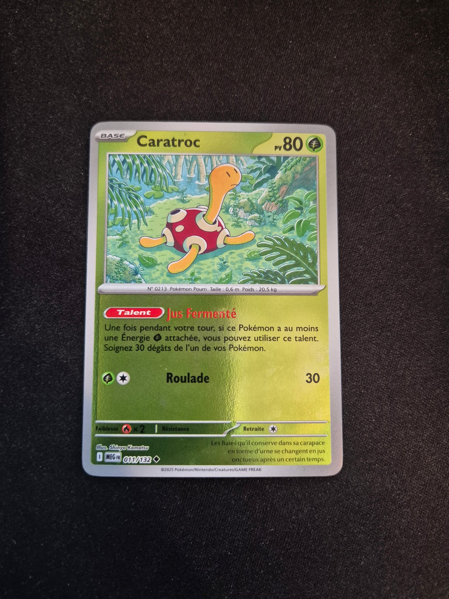 Carte Pokémon Caratroc Reverse 011/132 ME01 Méga-Évolution