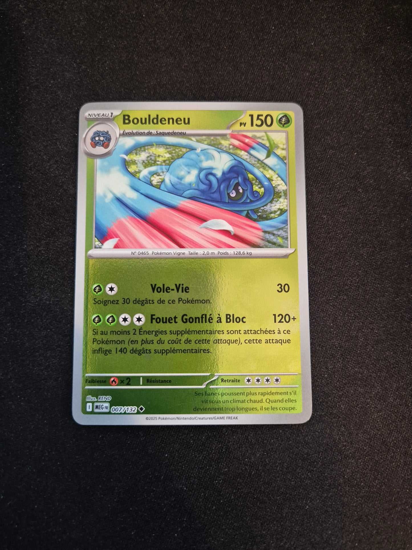 Carte Pokémon Bouldeneu Reverse 007/132 ME01 Méga-Évolution