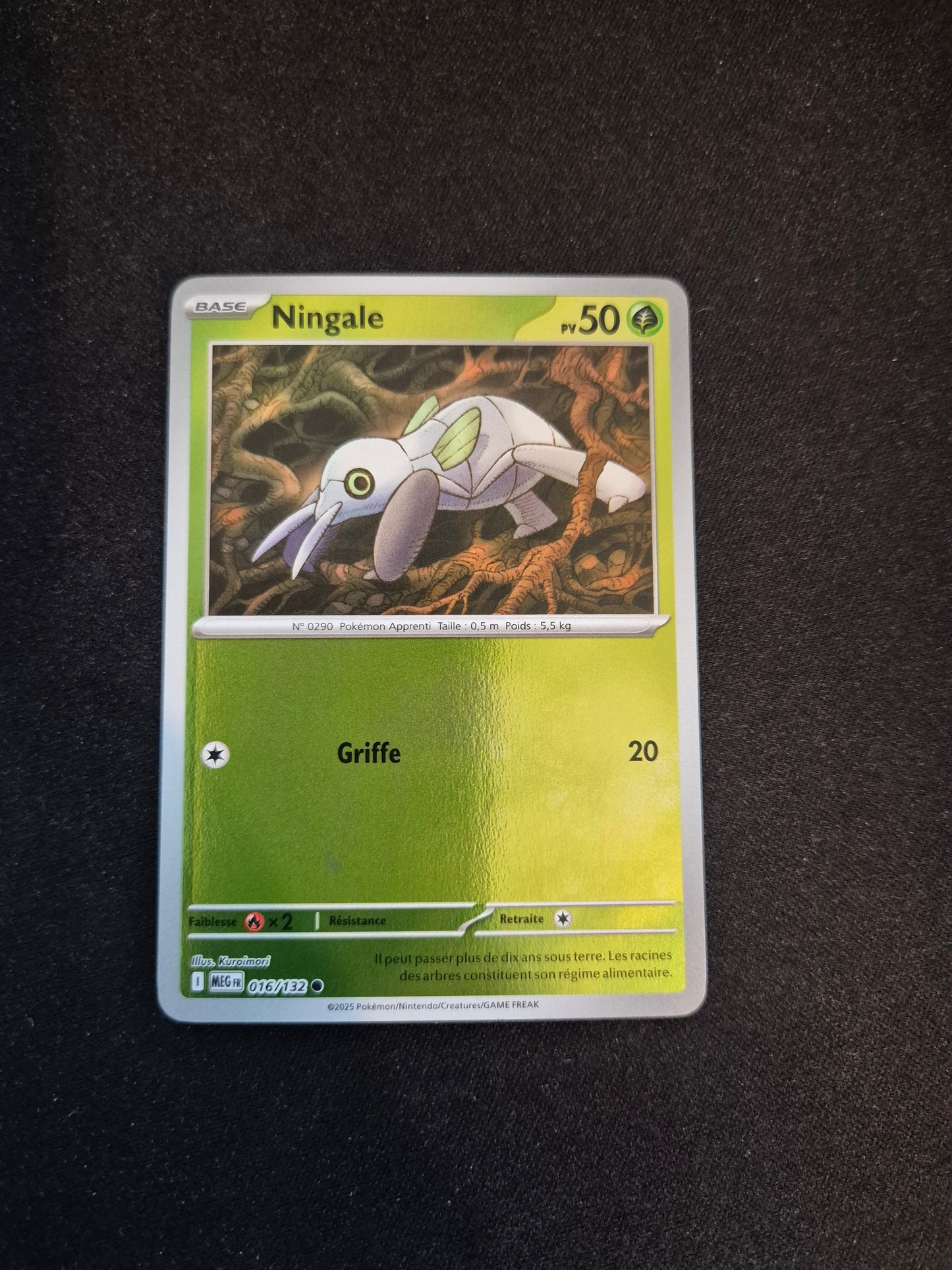 Carte Pokémon Ningale Reverse 016/132 ME01 Méga-Évolution