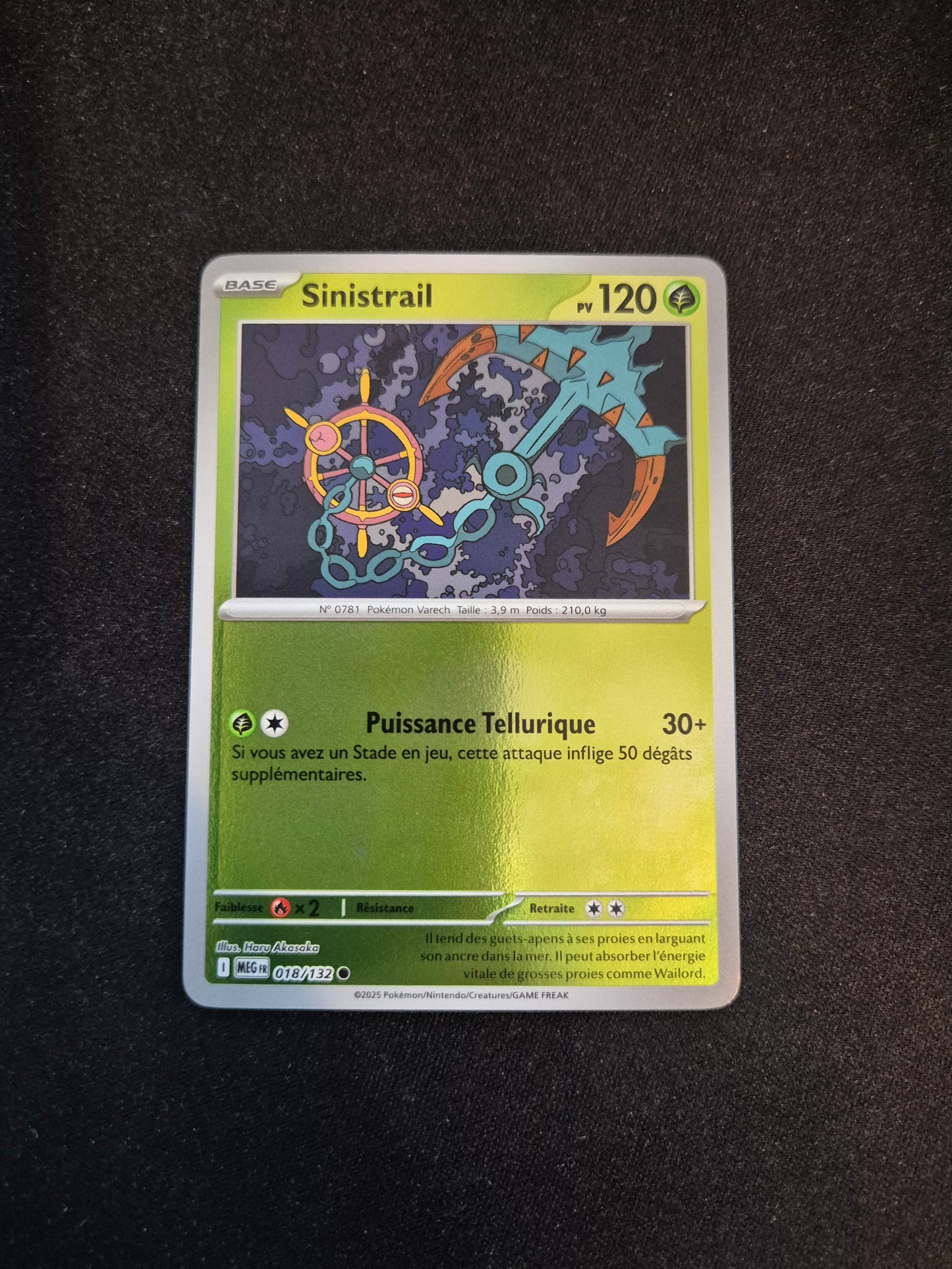 Carte Pokémon Sinistrail Reverse 018/132 ME01 Méga-Évolution