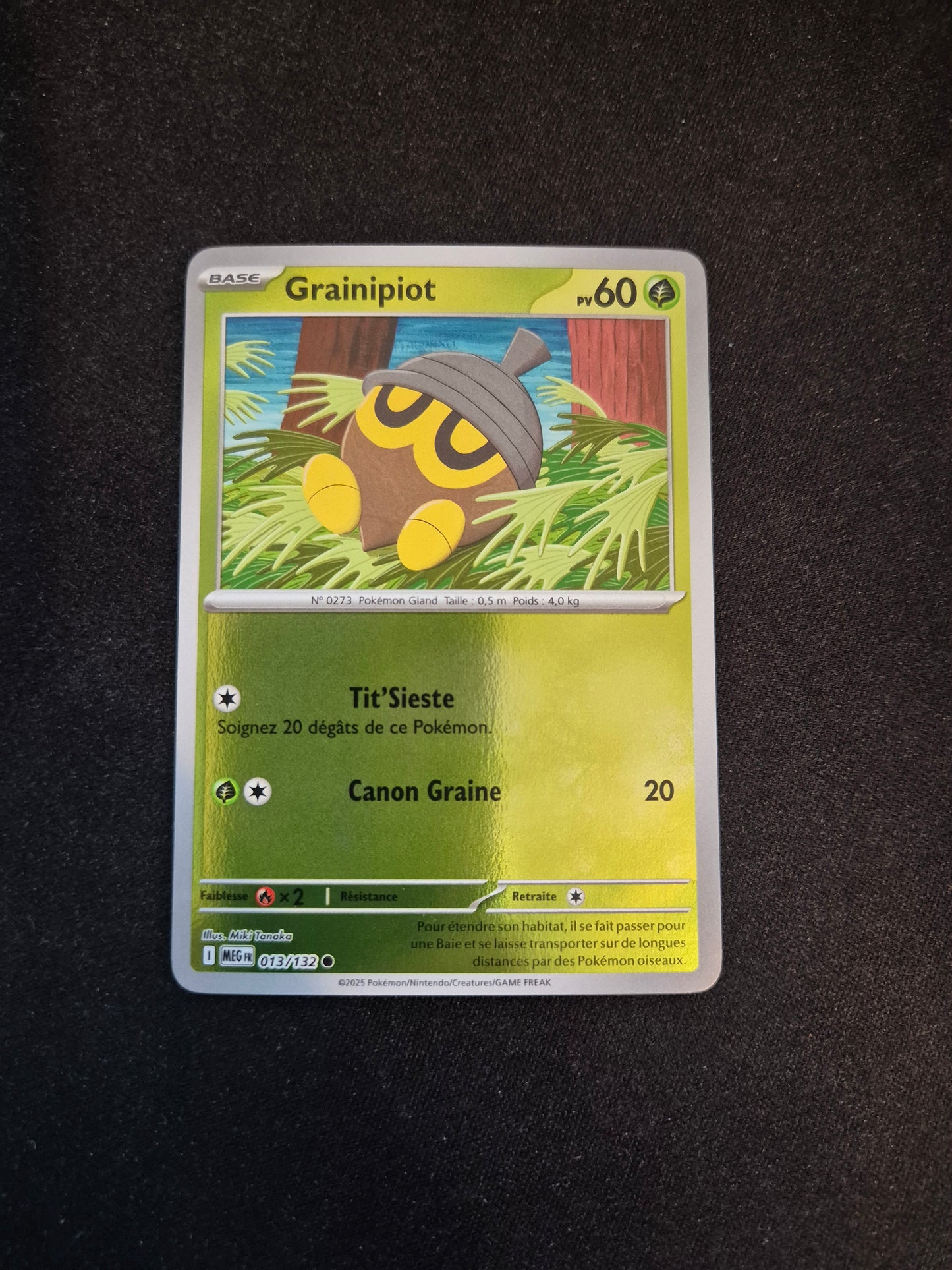Carte Pokémon Grainipiot Reverse 013/132 ME01 Méga-Évolution