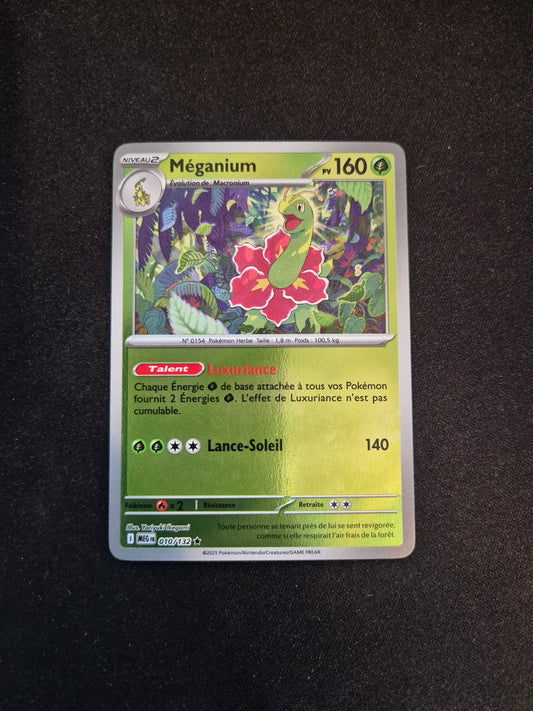 Carte Pokémon Méganium Reverse 010/132 ME01 Méga-Évolution