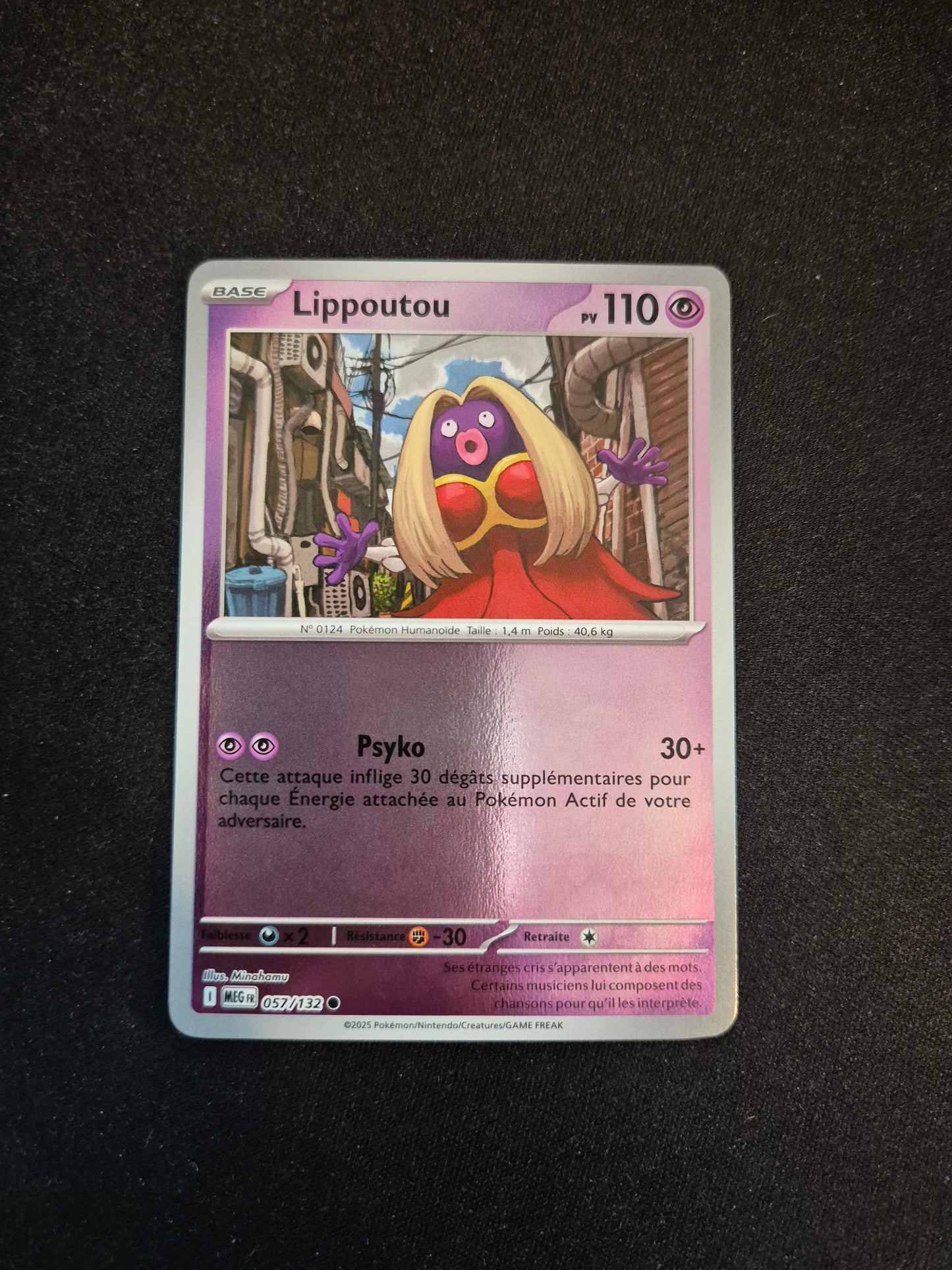Carte Pokémon Lippoutou Reverse 057/132 ME01 Méga-Évolution
