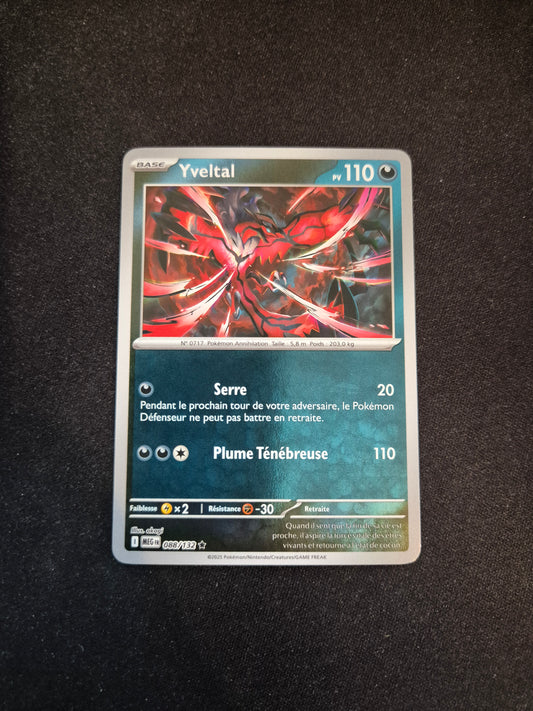Carte Pokémon Yveltal Reverse 088/132 ME01 Méga-Évolution