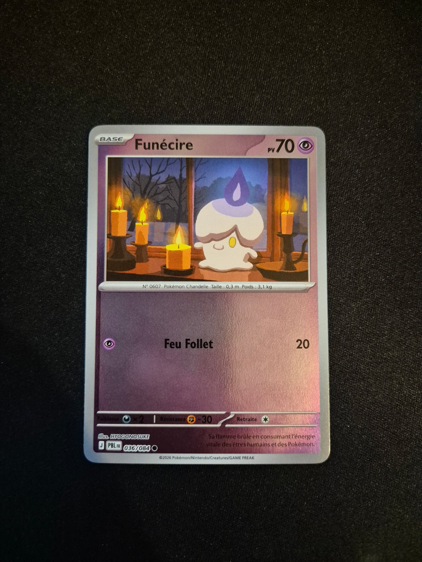 Carte Pokémon Funécire Reverse 036/084 ME05 Nuit Noire