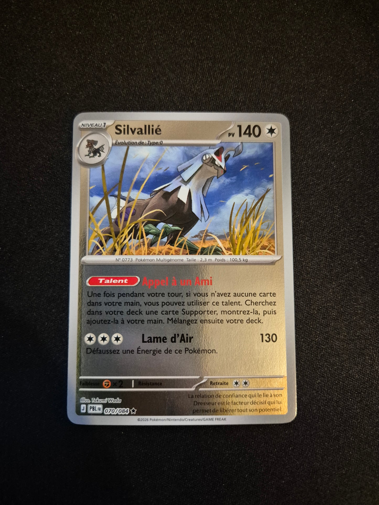 Carte Pokémon Silvallié Reverse 070/084 ME05 Nuit Noire