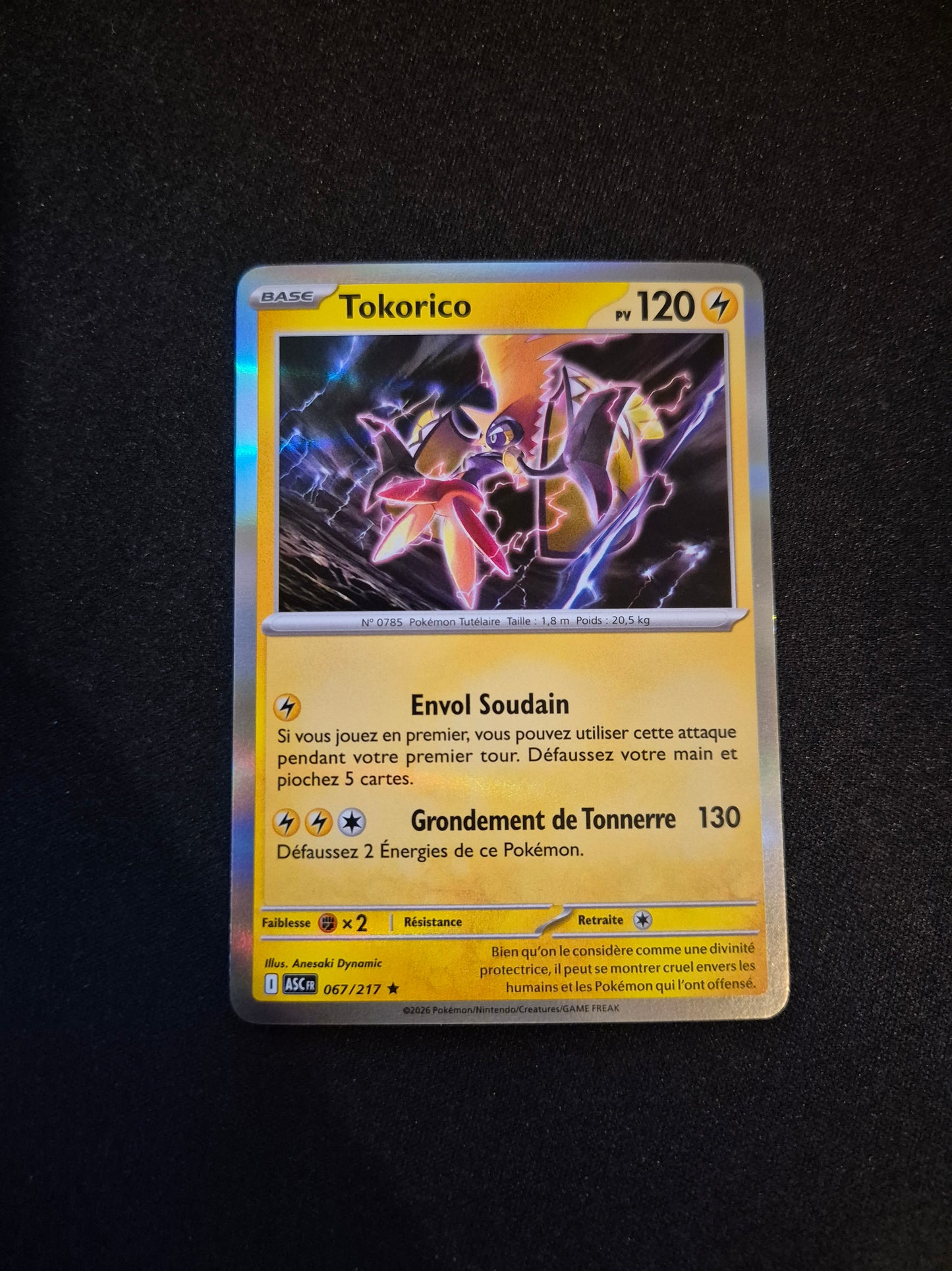 Carte Pokémon Tokorico Holo 067/217 ME2.5 Héros Transcendants