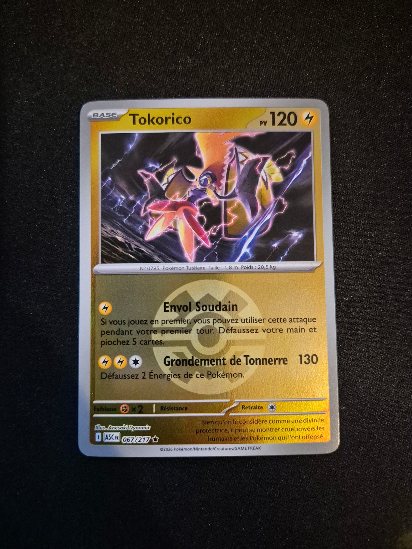 Carte Pokémon Tokorico Reverse Pokéball 067/217 ME2.5 Héros Transcendants