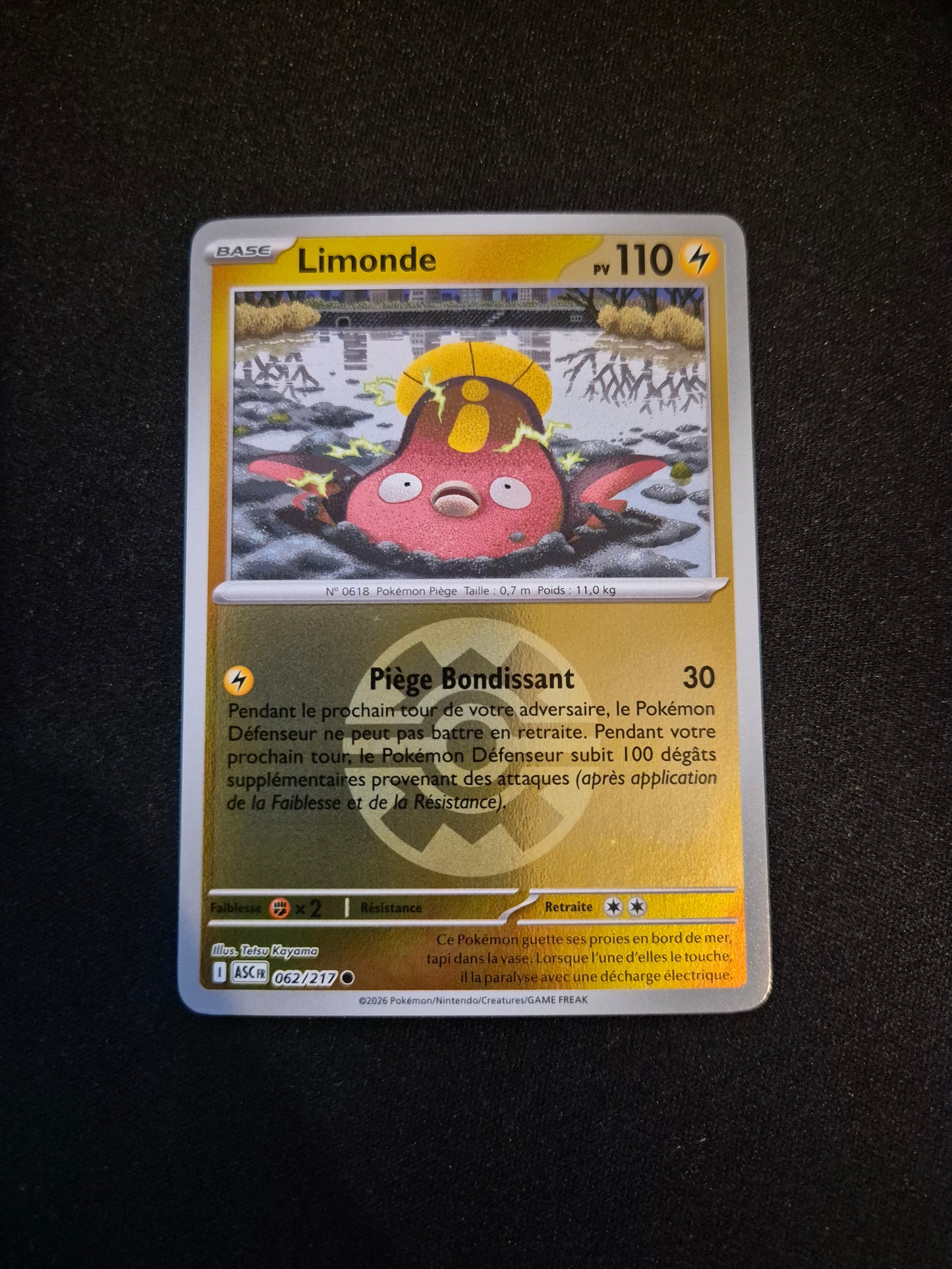 Carte Pokémon Limonde Reverse Pokéball 062/217 ME2.5 Héros Transcendants