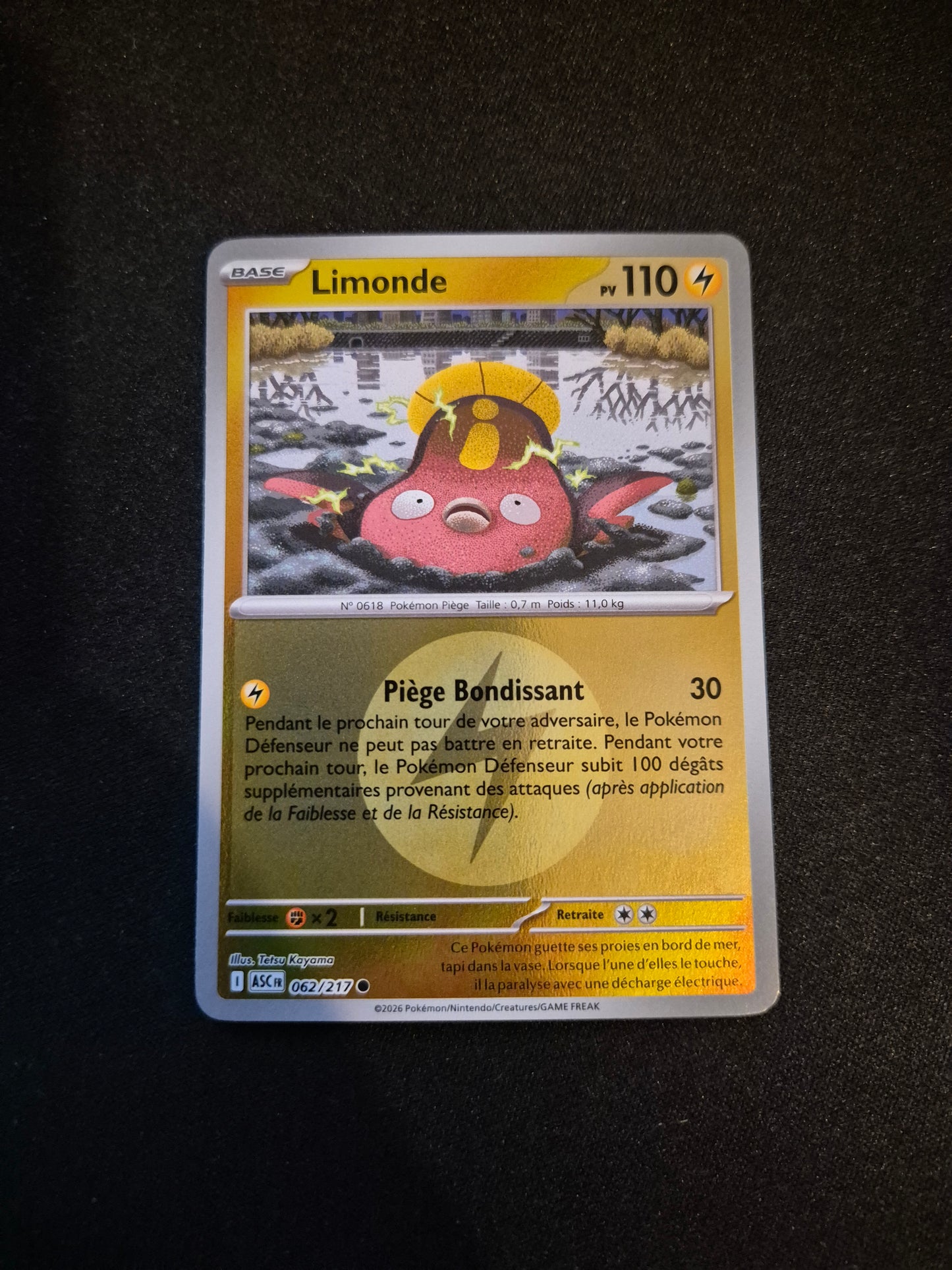 Carte Pokémon Limonde Reverse Energie 062/217 ME2.5 Héros Transcendants
