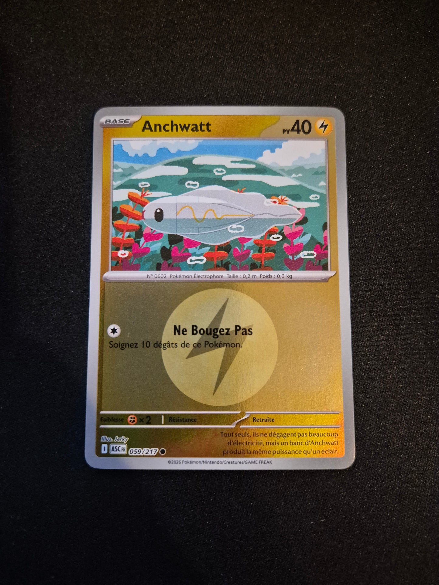 Carte Pokémon Anchwatt Reverse Energie 059/217 ME2.5 Héros Transcendants