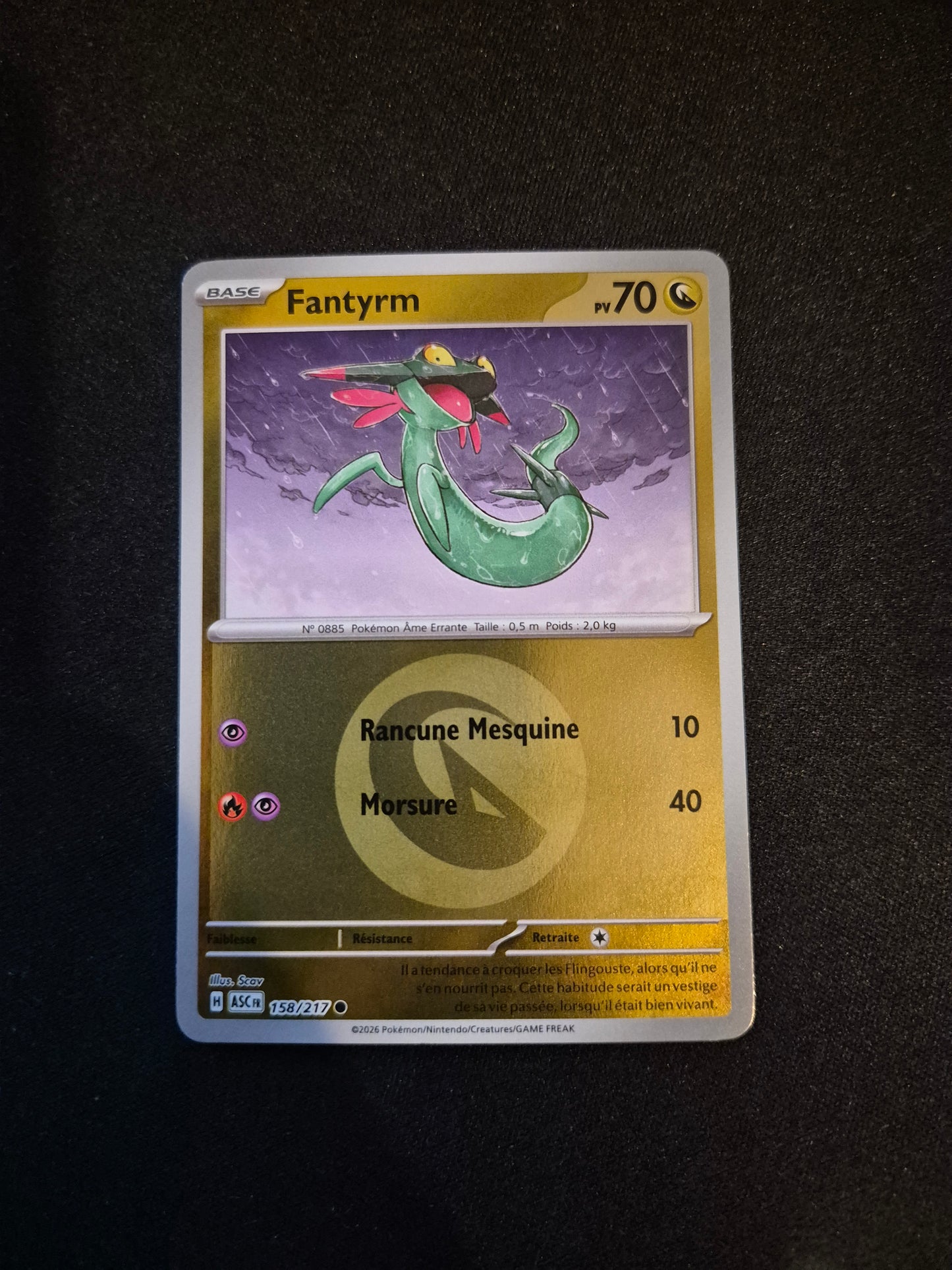 Carte Pokémon Fantyrm Reverse Energie 158/217 ME2.5 Héros Transcendants