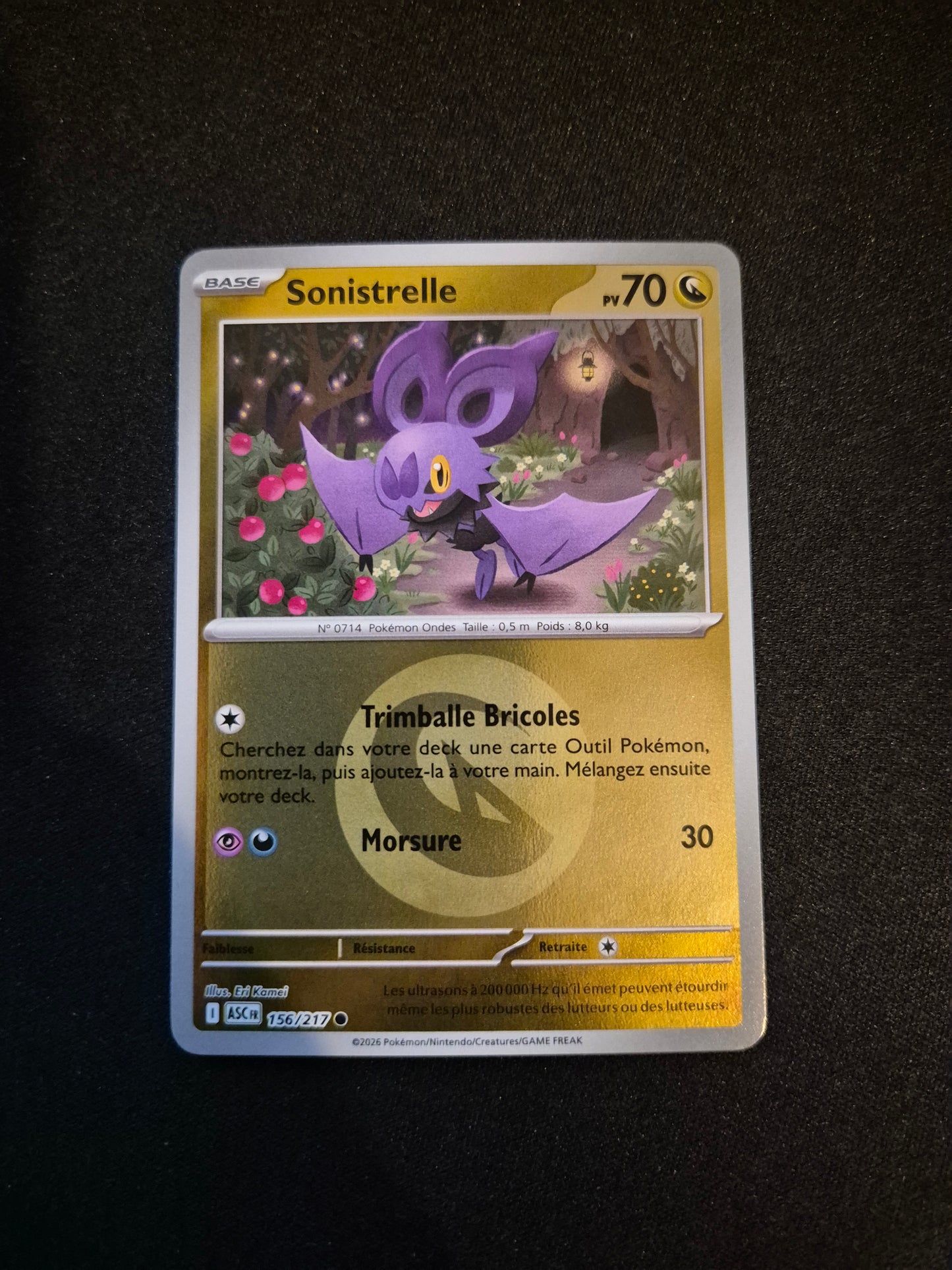 Carte Pokémon Sonistrelle Reverse Energie 156/217 ME2.5 Héros Transcendants