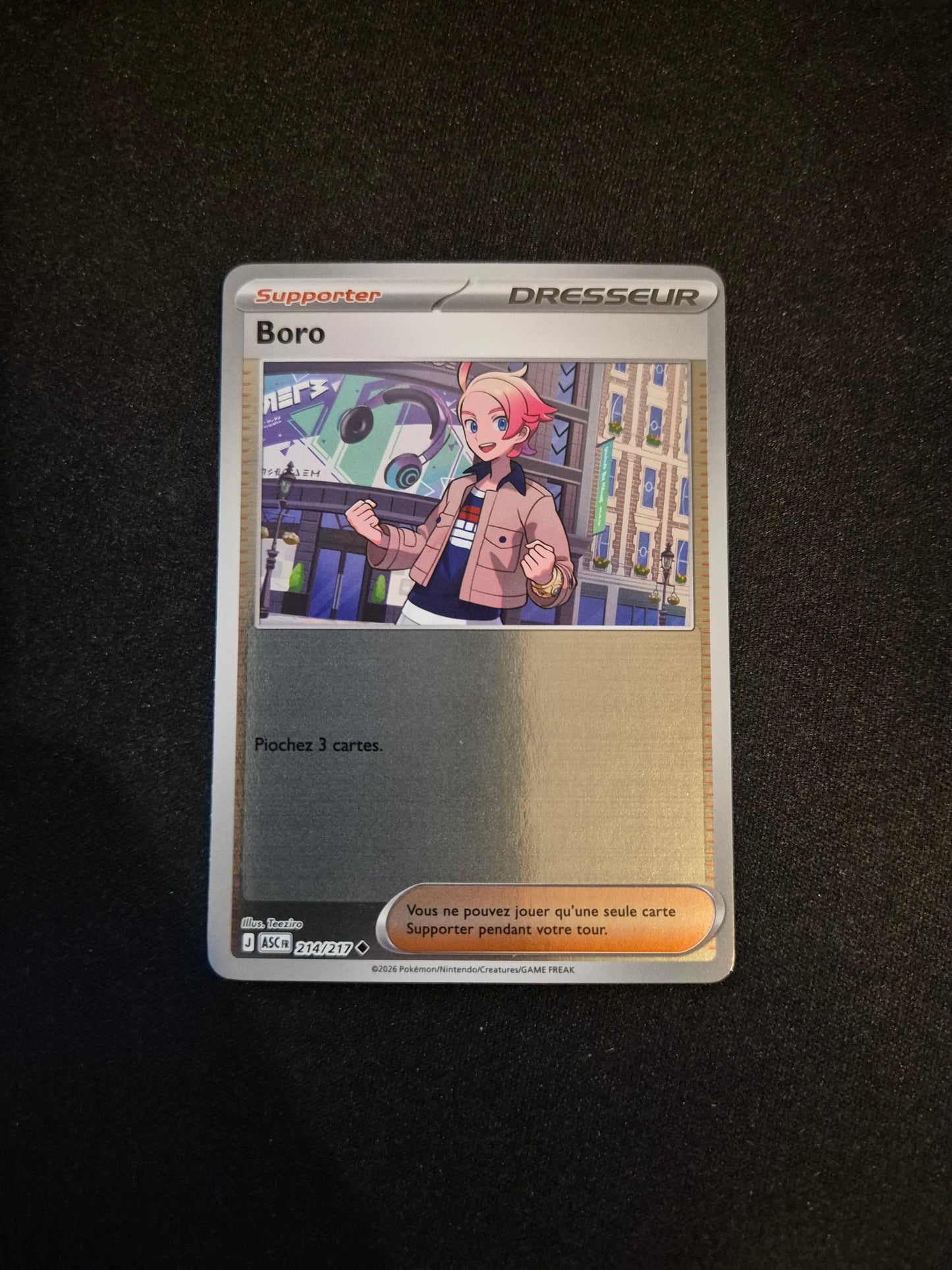 Carte Pokémon Boro Reverse 214/217 ME2.5 Héros Transcendants