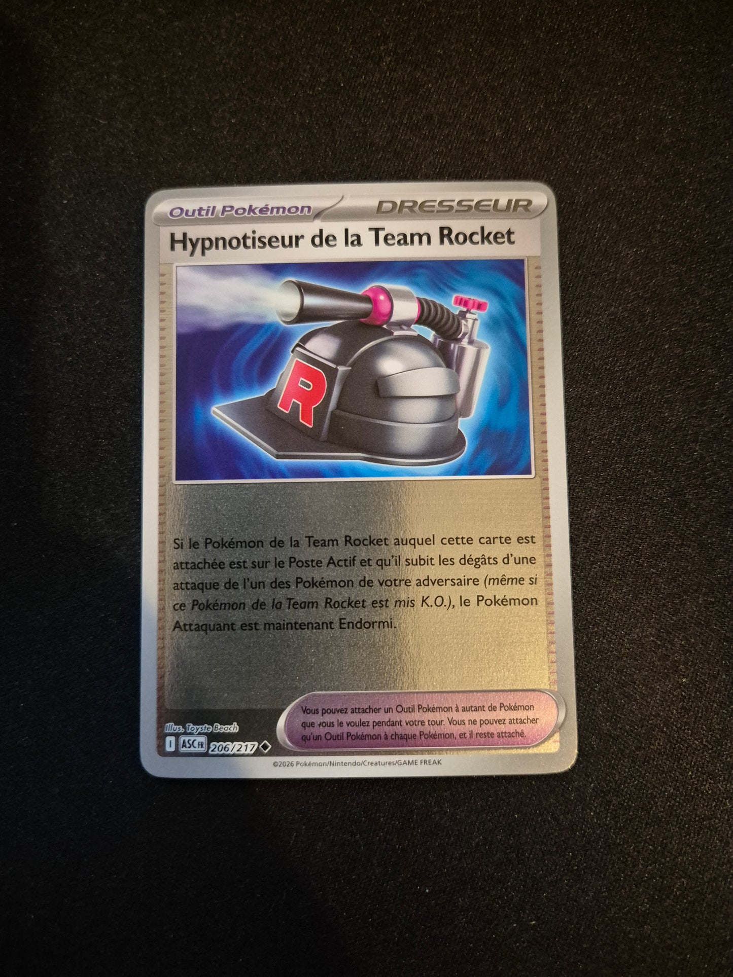Carte Pokémon Hypnotiseur de la Team Rocket Reverse 206/217 ME2.5 Héros Transcendants