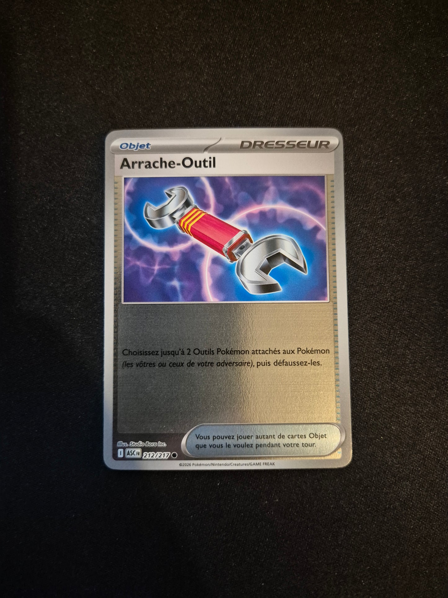 Carte Pokémon Arrache-Outil Reverse 212/217 ME2.5 Héros Transcendants