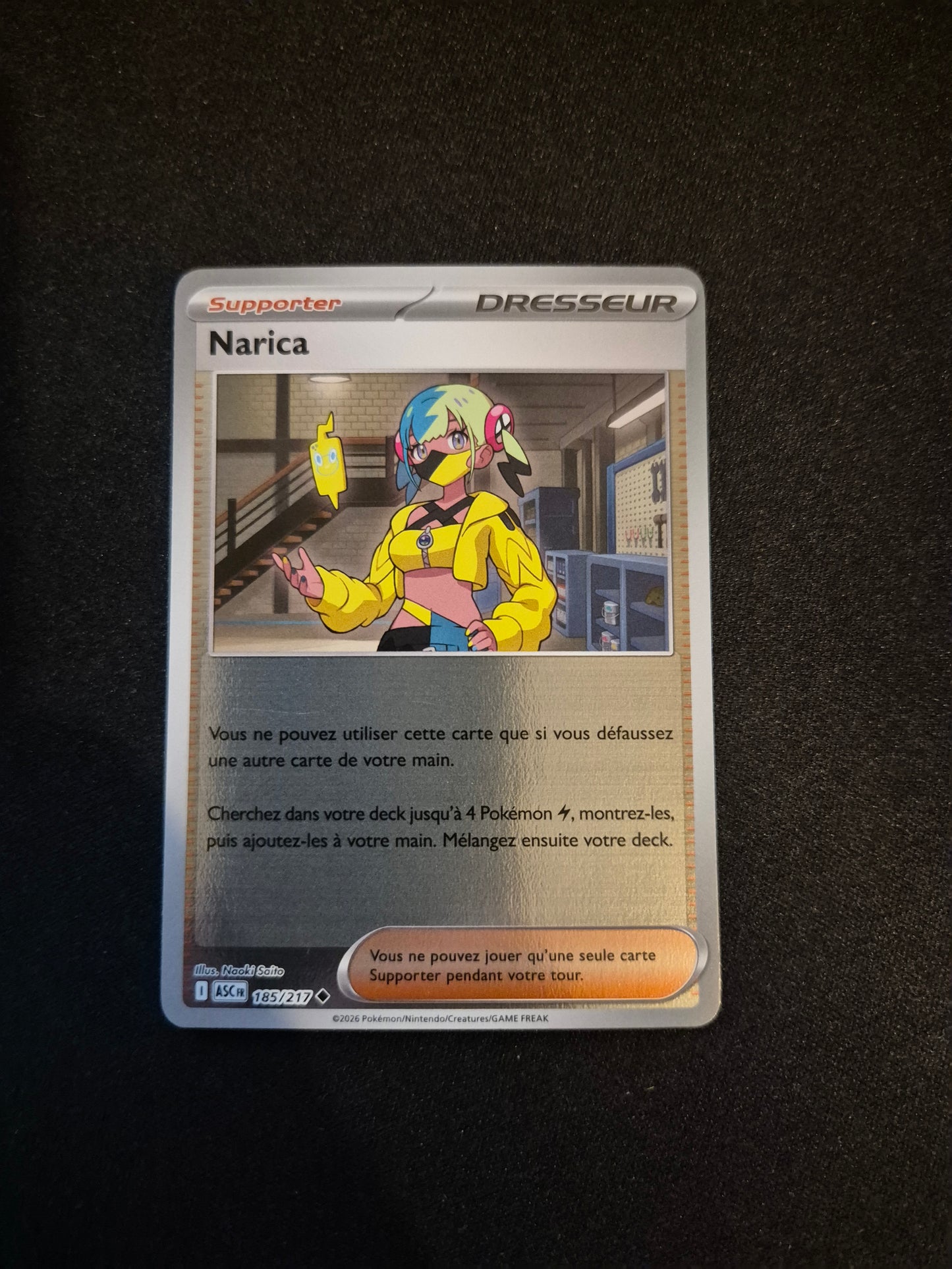 Carte Pokémon Narica Reverse 185/217 ME2.5 Héros Transcendants