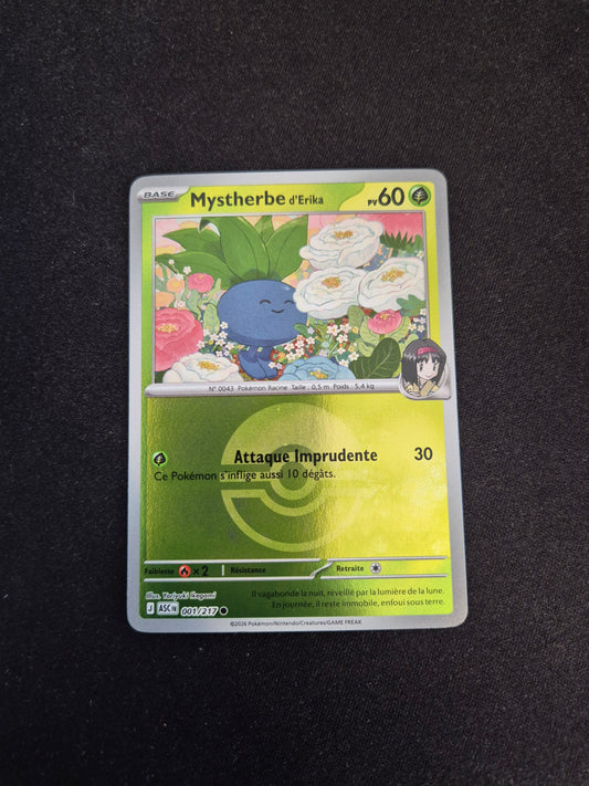 Carte Pokémon Mystherbe Reverse Pokéball 001/217 ME2.5 Héros Transcendants