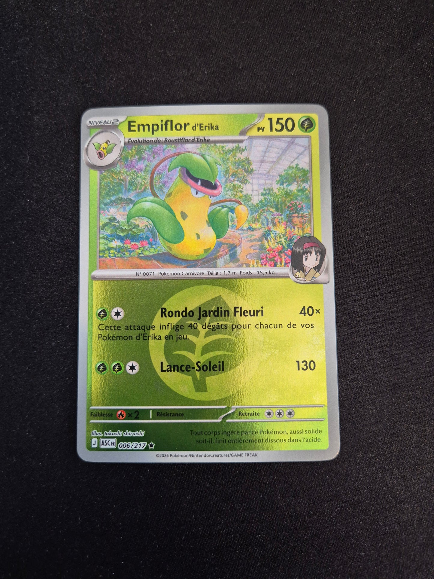 Carte Pokémon Empiflor Reverse Energie 006/217 ME2.5 Héros Transcendants