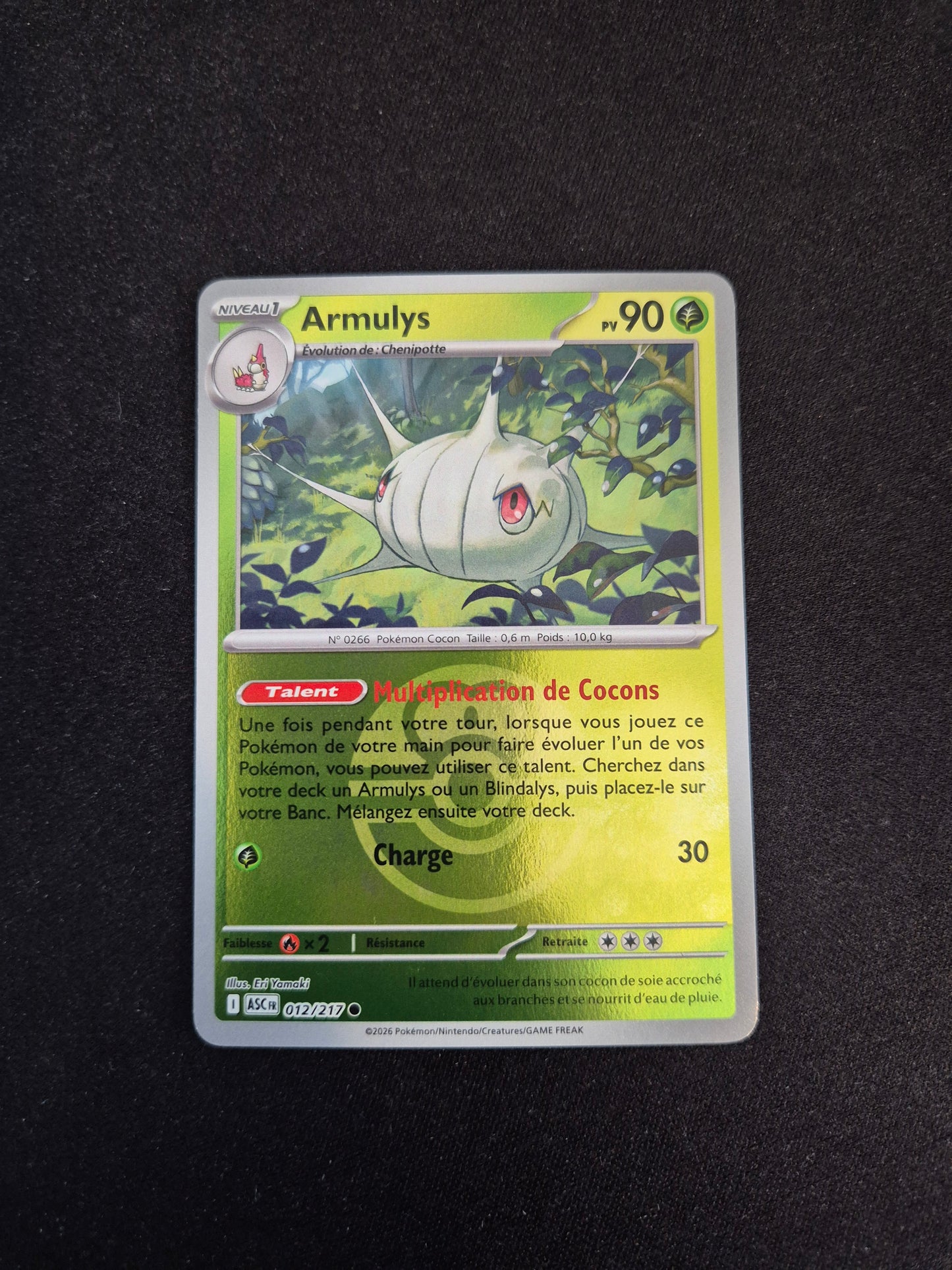 Carte Pokémon Armulys Reverse Pokéball 012/217 ME2.5 Héros Transcendants