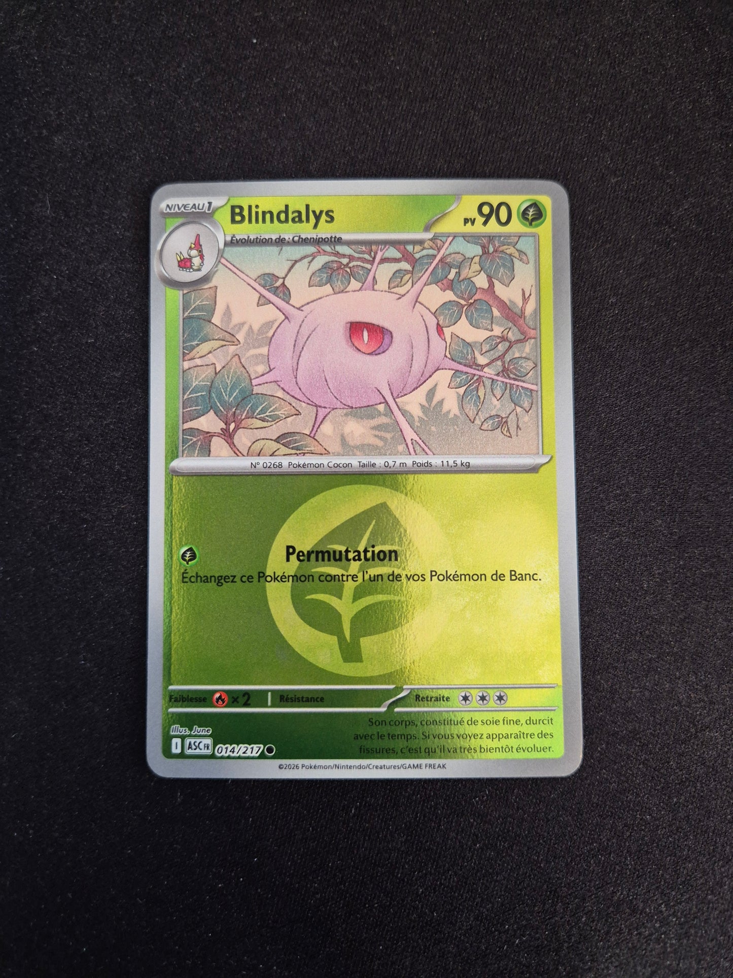 Carte Pokémon Blindalys Reverse Energie 014/217 ME2.5 Héros Transcendants