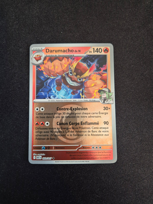 Carte Pokémon Darumacho Reverse Energie 033/217 ME2.5 Héros Transcendants