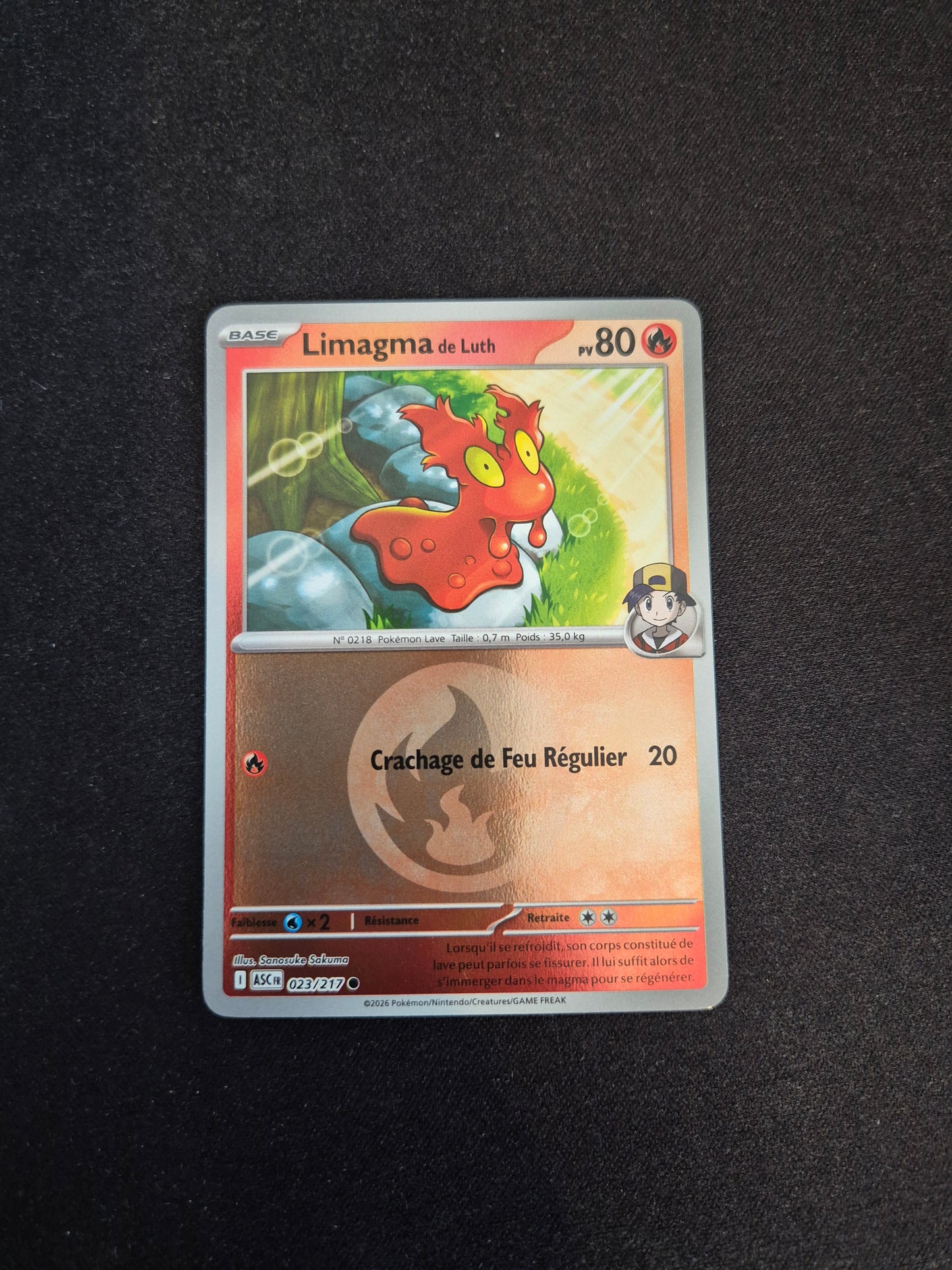 Carte Pokémon Limagma Reverse Energie 023/217 ME2.5 Héros Transcendants