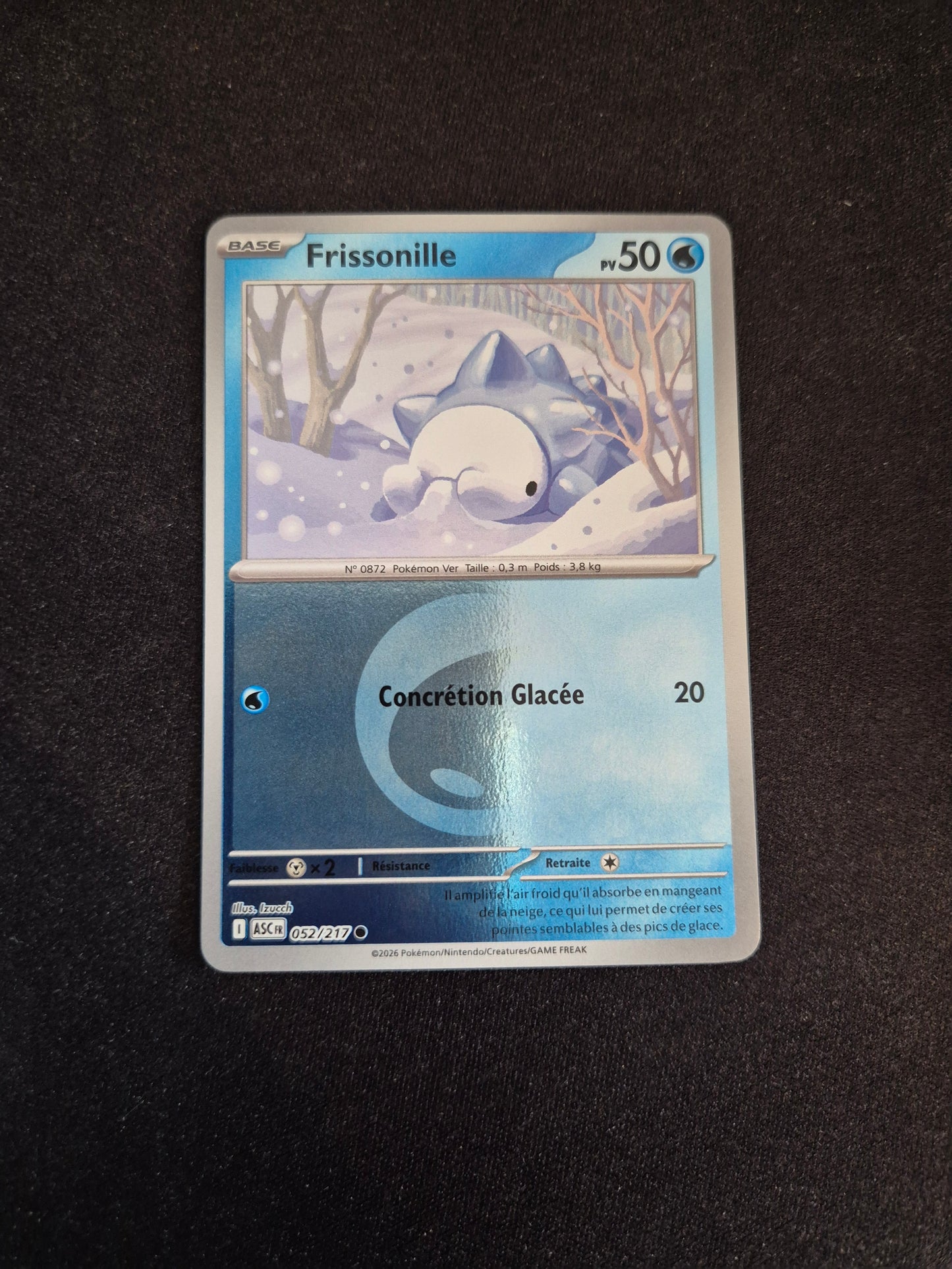 Carte Pokémon Frissonille Reverse Energie 052/217 ME2.5 Héros Transcendants