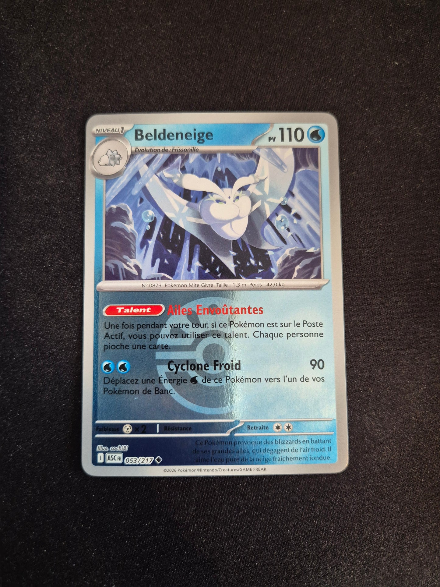 Carte Pokémon Beldeneige Reverse Pokéball 053/217 ME2.5 Héros Transcendants
