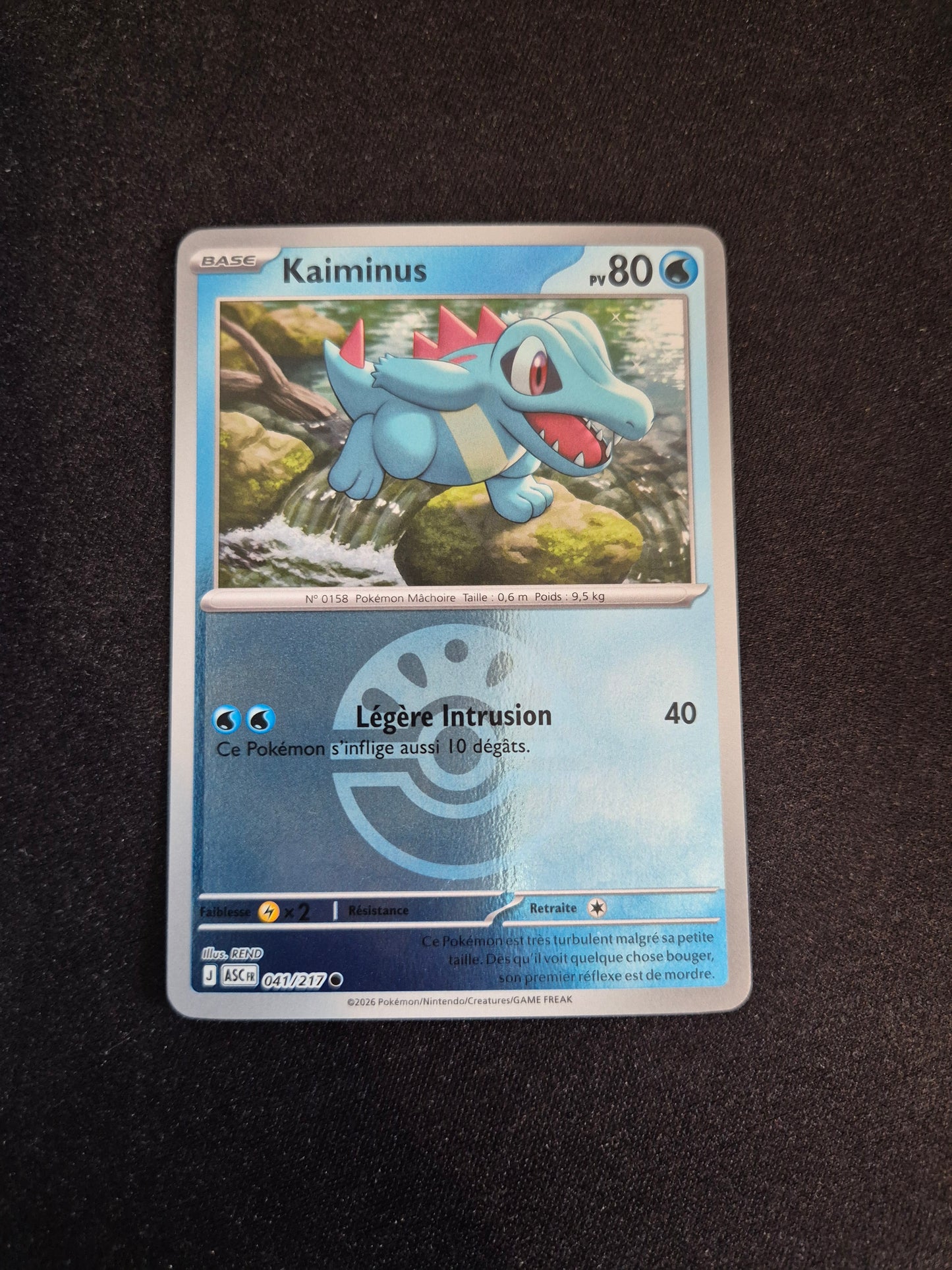 Carte Pokémon Kaiminus Reverse Pokéball 041/217 ME2.5 Héros Transcendants