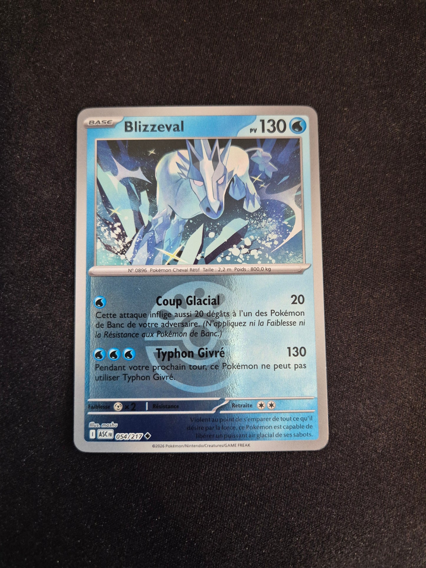 Carte Pokémon Blizzeval Reverse Pokéball 054/217 ME2.5 Héros Transcendants