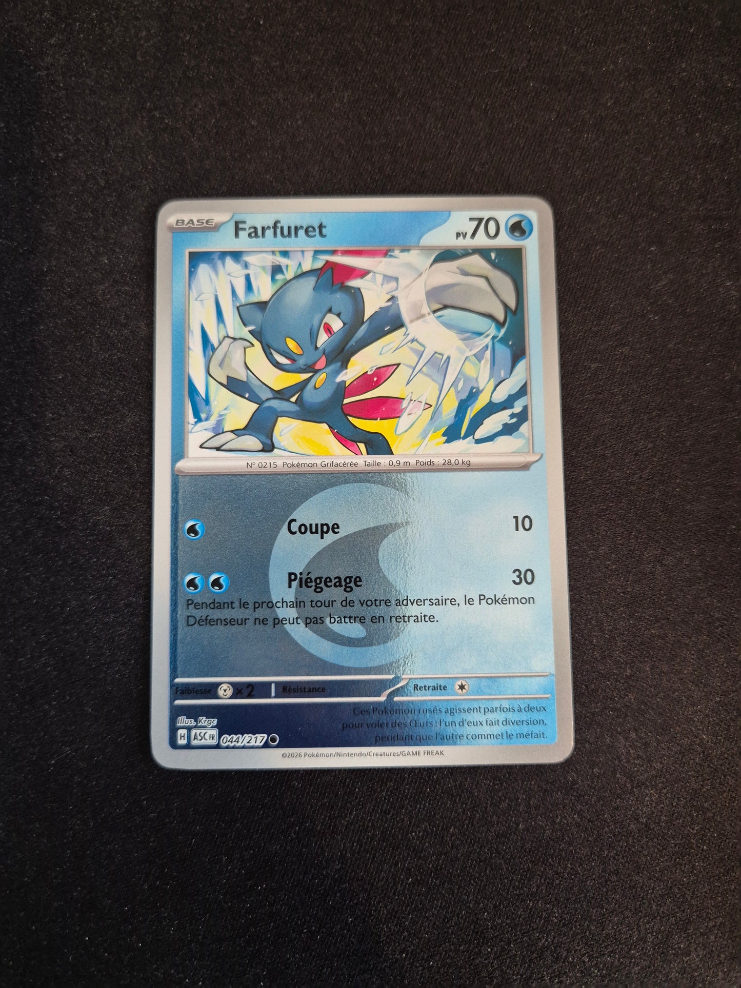 Carte Pokémon Farfuret Reverse Energie 044/217 ME2.5 Héros Transcendants