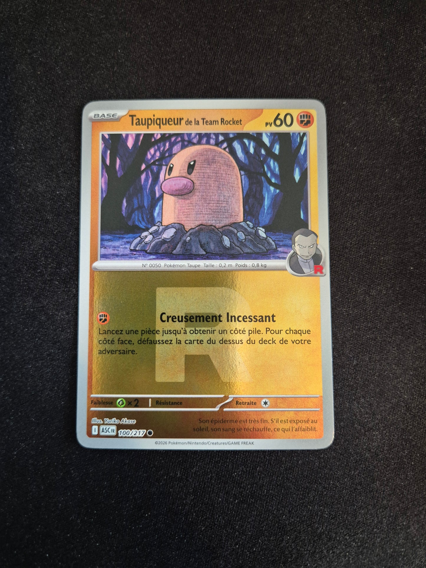 Carte Pokémon Taupiqueur Reverse 100/217 ME2.5 Héros Transcendants