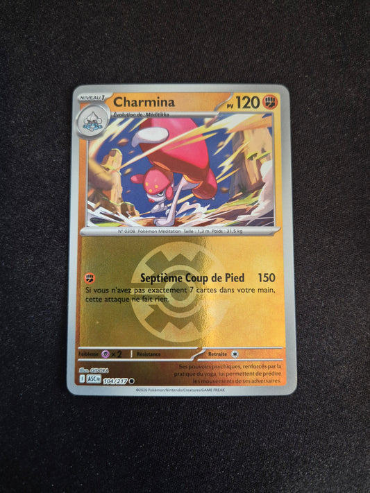 Carte Pokémon Charmina Reverse Pokéball 104/217 ME2.5 Héros Transcendants