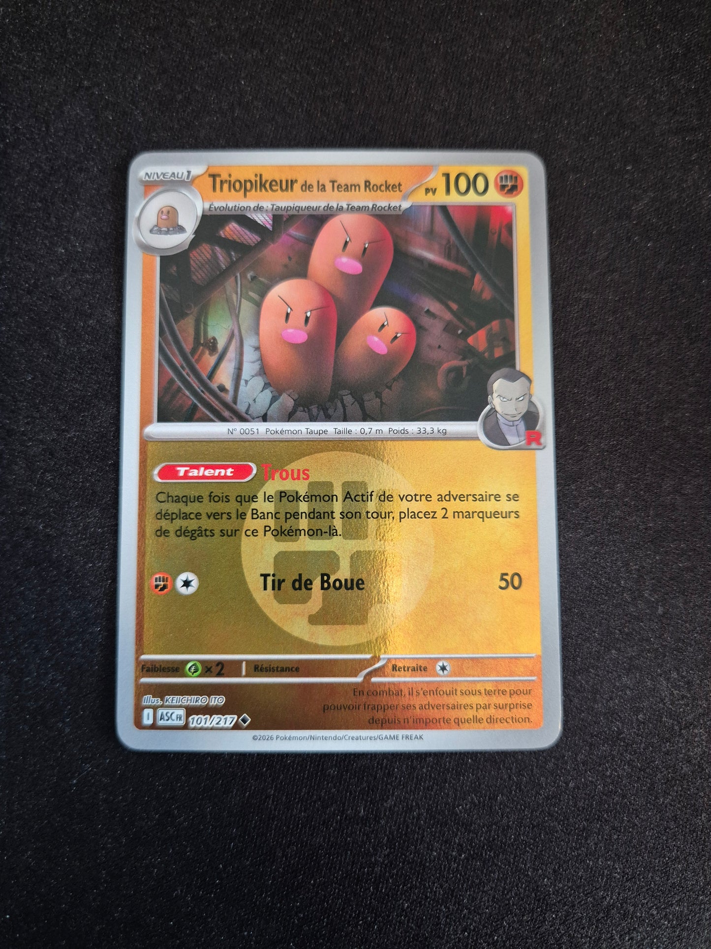 Carte Pokémon Triopikeur Reverse Energie 101/217 ME2.5 Héros Transcendants