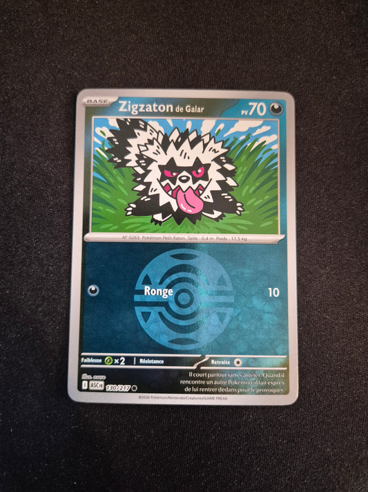 Carte Pokémon Zigzaton Reverse Pokéball 130/217 ME2.5 Héros Transcendants