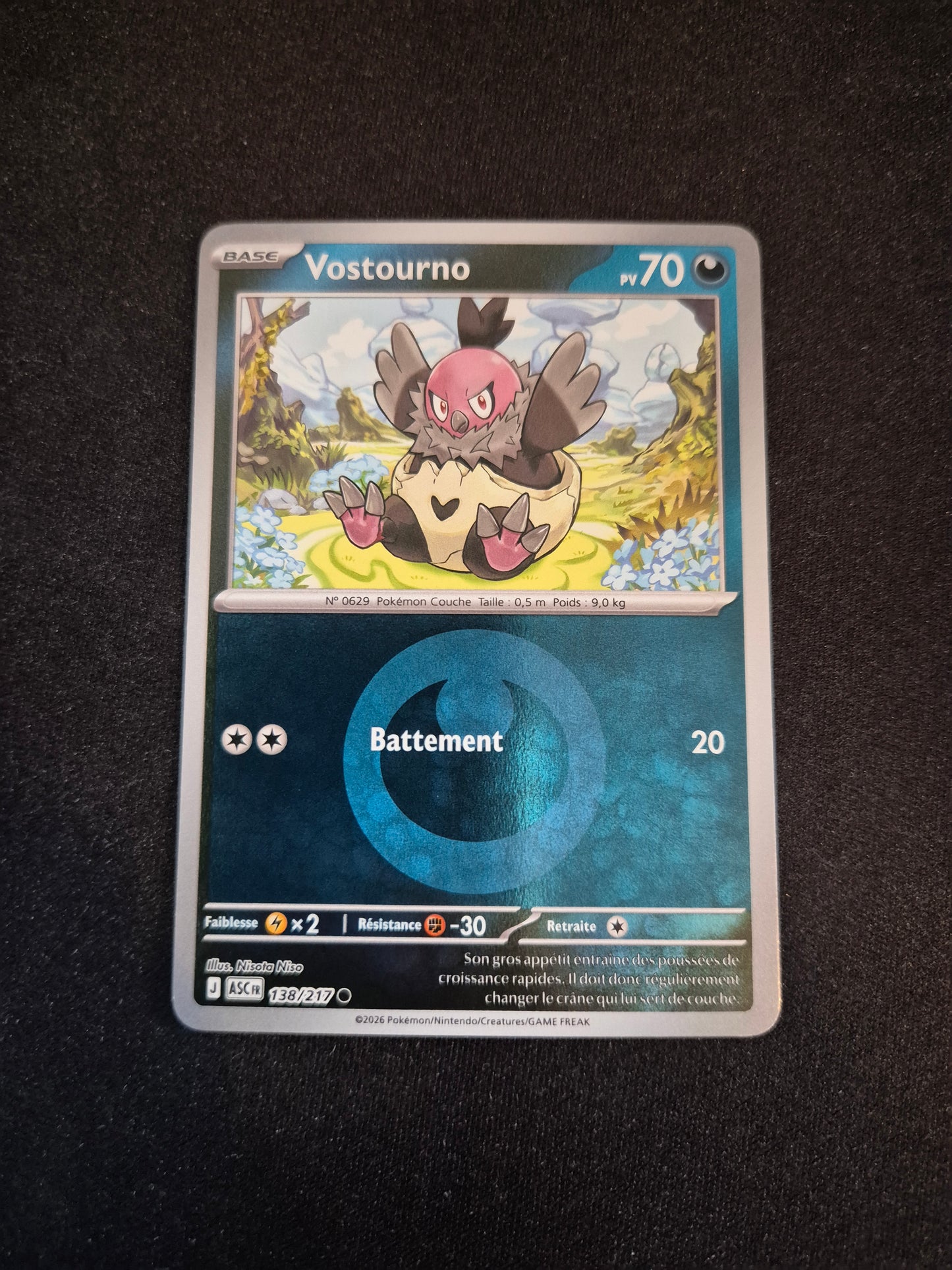 Carte Pokémon Vostourno Reverse Energie 138/217 ME2.5 Héros Transcendants