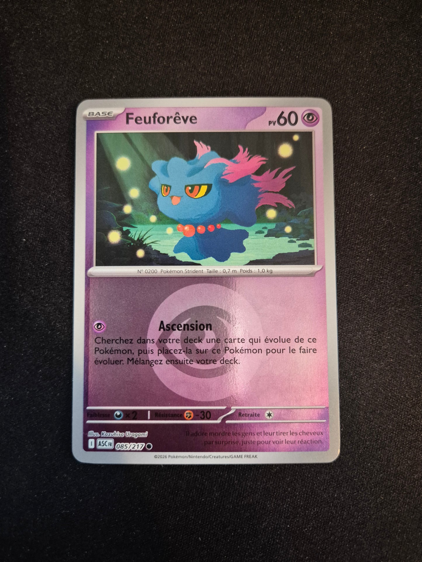 Carte Pokémon Feuforêve Reverse Energie 085/217 ME2.5 Héros Transcendants