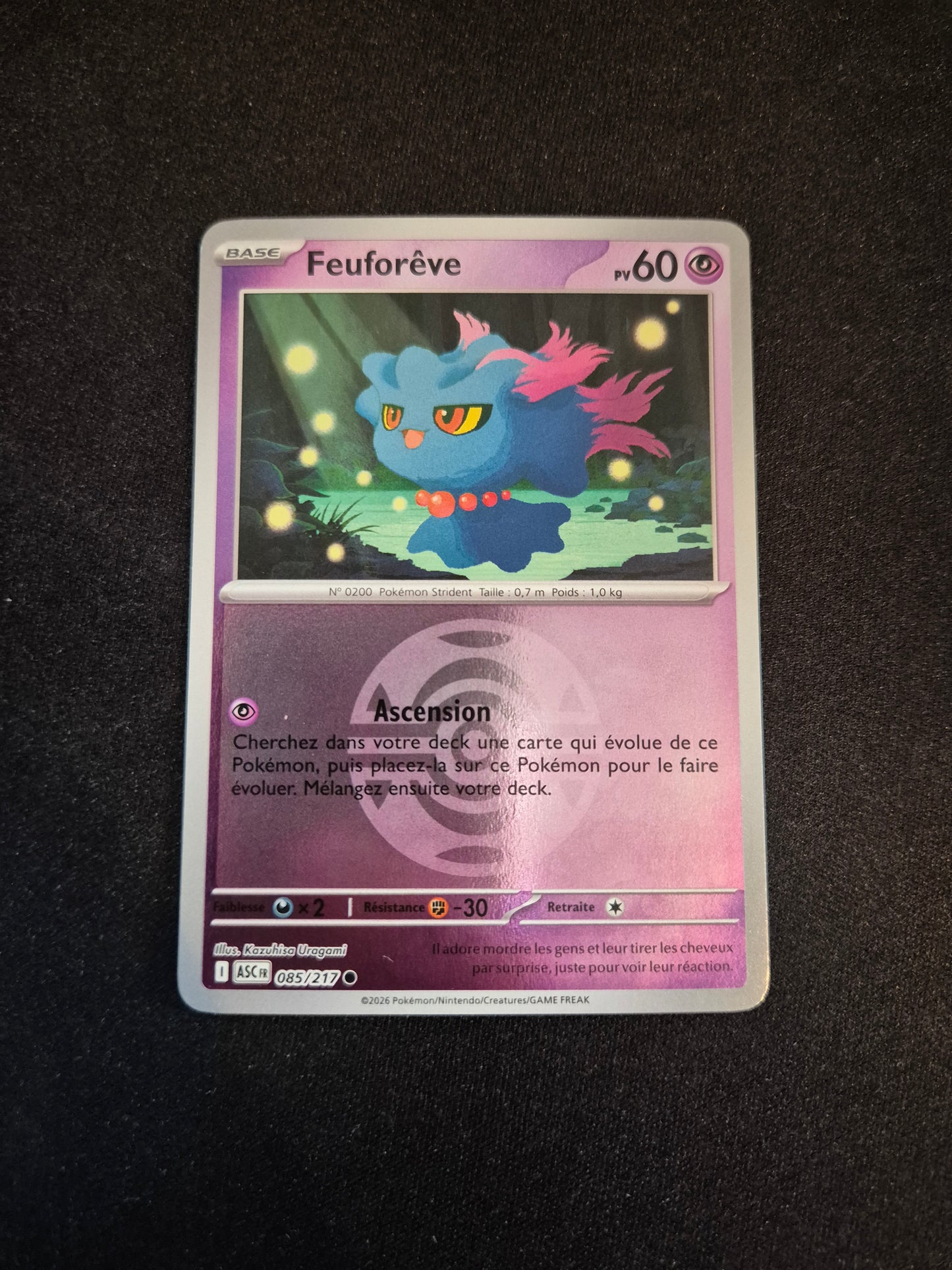 Carte Pokémon Feuforêve Reverse Pokéball 085/217 ME2.5 Héros Transcendants