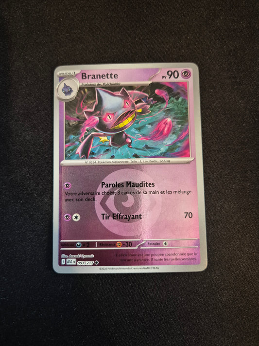 Carte Pokémon Branette Reverse Energie 091/217 ME2.5 Héros Transcendants