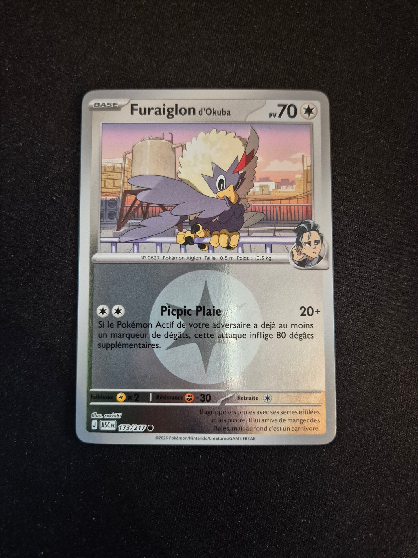 Carte Pokémon Furaiglon Reverse Energie 173/217 ME2.5 Héros Transcendants