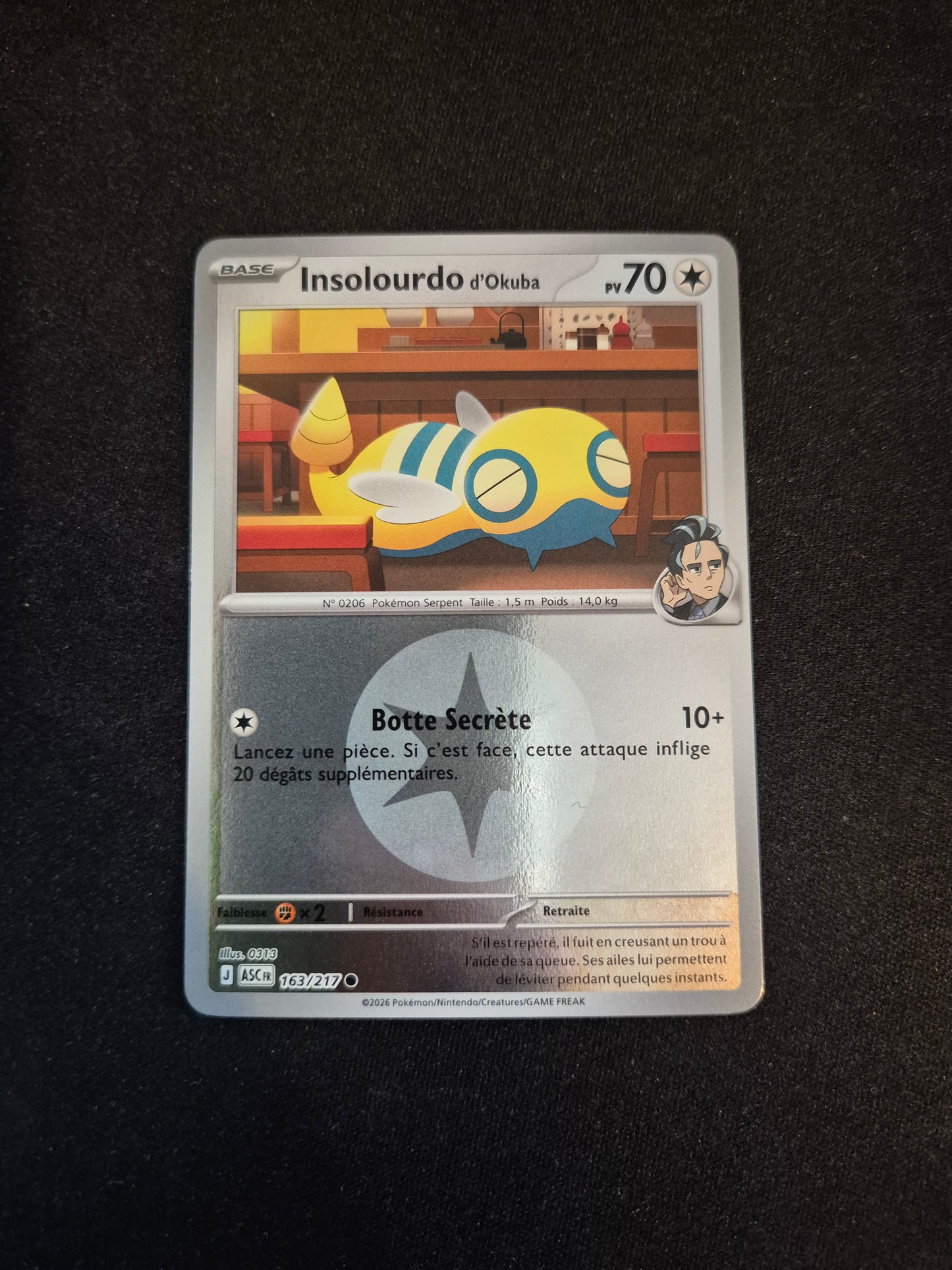 Carte Pokémon Insolourdo Reverse Energie 163/217 ME2.5 Héros Transcendants