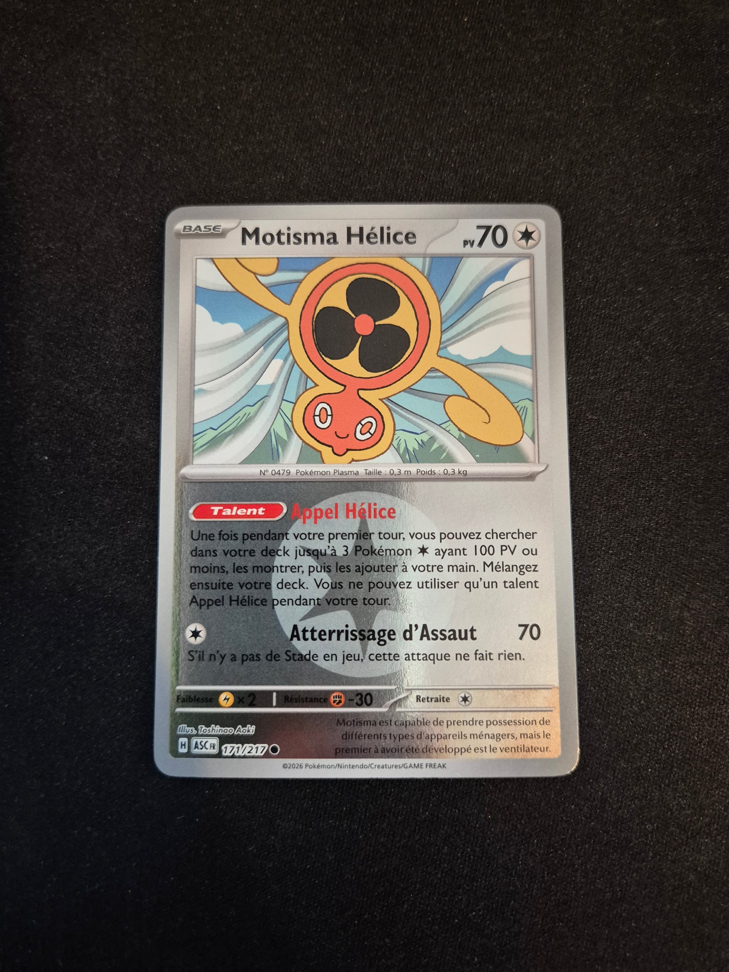 Carte Pokémon Motisma Hélice Reverse Energie 171/217 ME2.5 Héros Transcendants