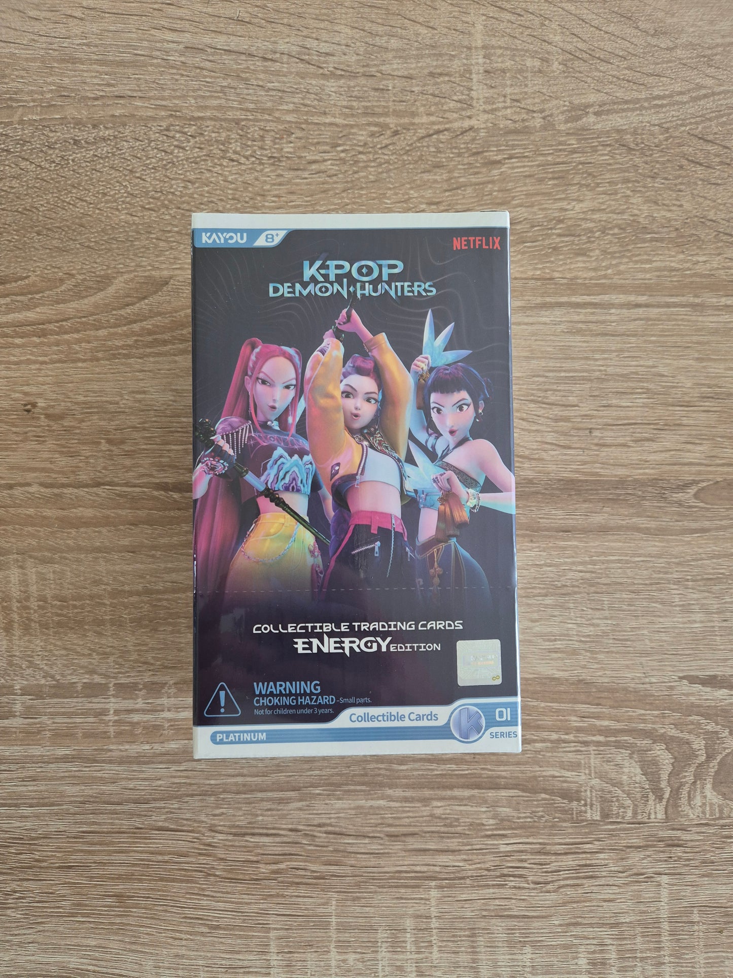 K-Pop Demon Hunters Collectible Trading Cards Energy Edition : Display de 12 boosters Platinum Série A1 - UK