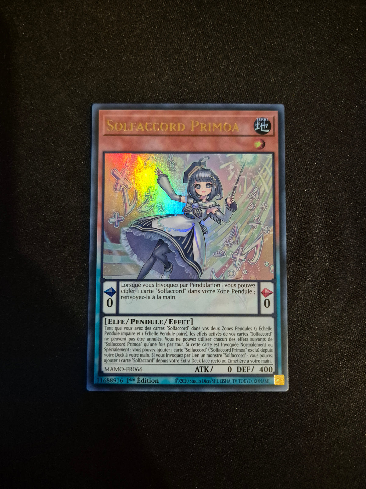 Carte Yu-Gi-Oh! Solfaccord Primoa UItra Rare MAMO-FR066